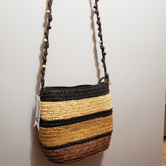 Bags Cruise Club Straw Hobo Crossbody Purse Nwt Brown Poshmark